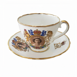 Adderley 1953 Queen Elizabeth II Coronation Bone China Tea Cup & Saucer Set